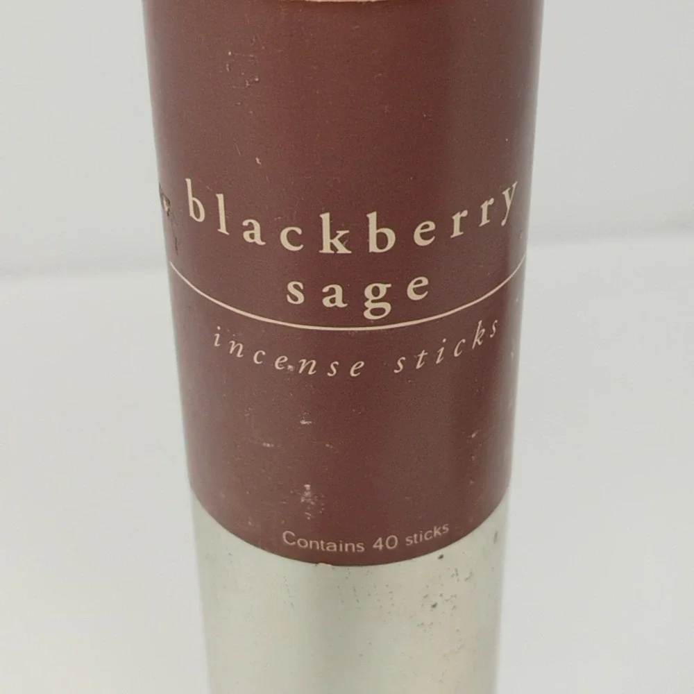 Pier 1 Blackberry Sage Incense Home Scent Fragrance - 40 Sticks In Tin Container